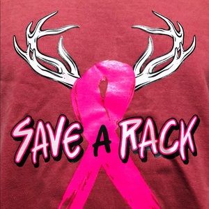 Rustic Pink Save A Rack T-shirt Size L!